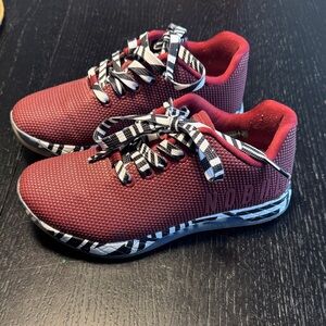 NOBULL Burgundy Athletic Sneakers with Black & White Accents